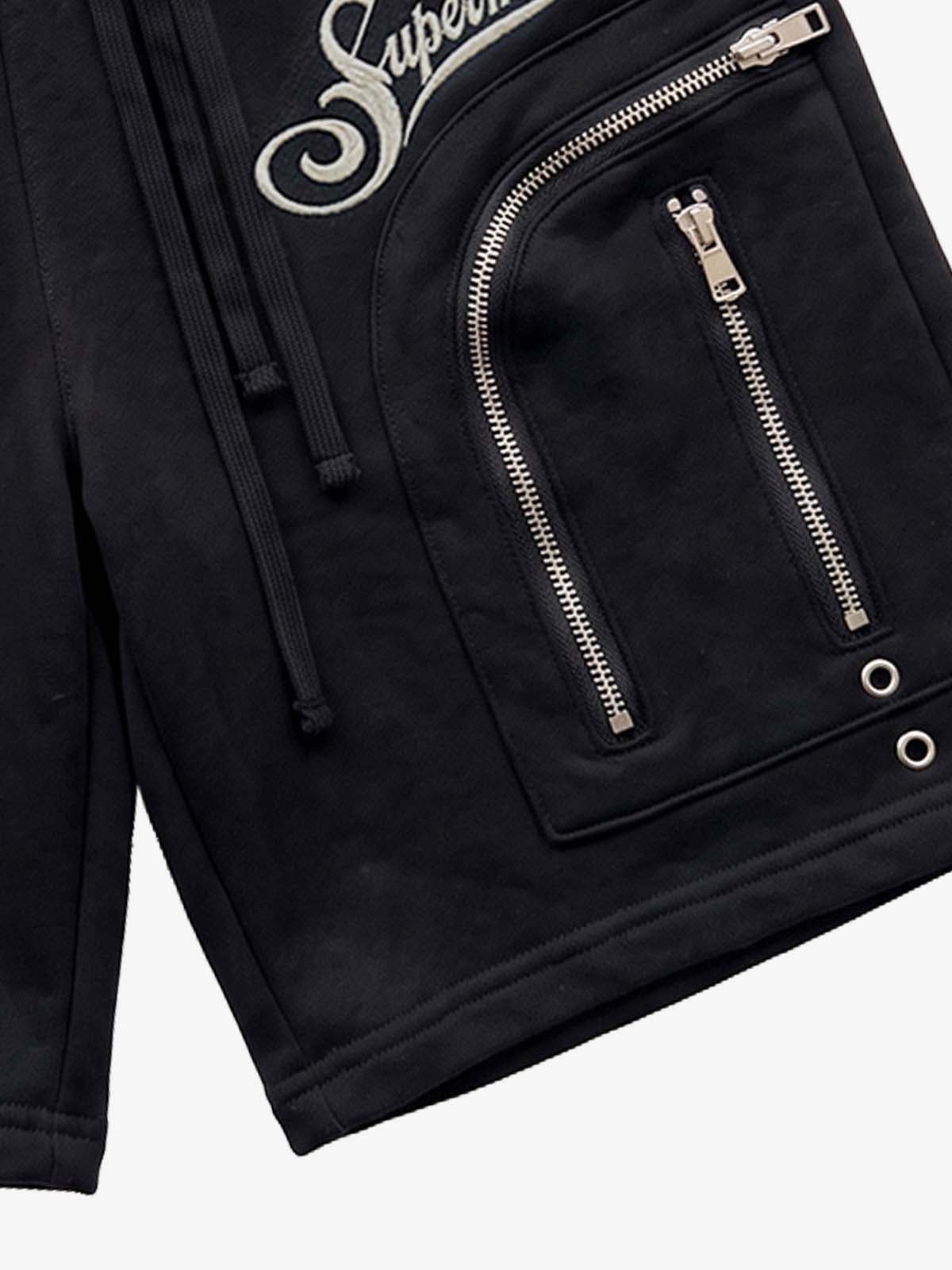Short cargo à taille double