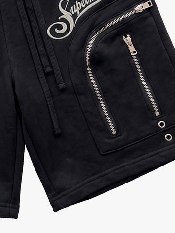 Short cargo à taille double