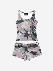 Y2K Camo Graffiti Tank Set