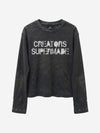 Waffle Knit Metal Detail Tee