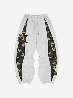 Camo Panel Graphic Track Pants