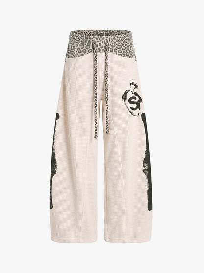 Skeleton Graphic Sleeveless Top and Pants Set - 2628 