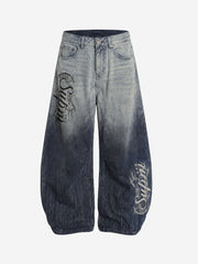 Vintage Letter Jeans