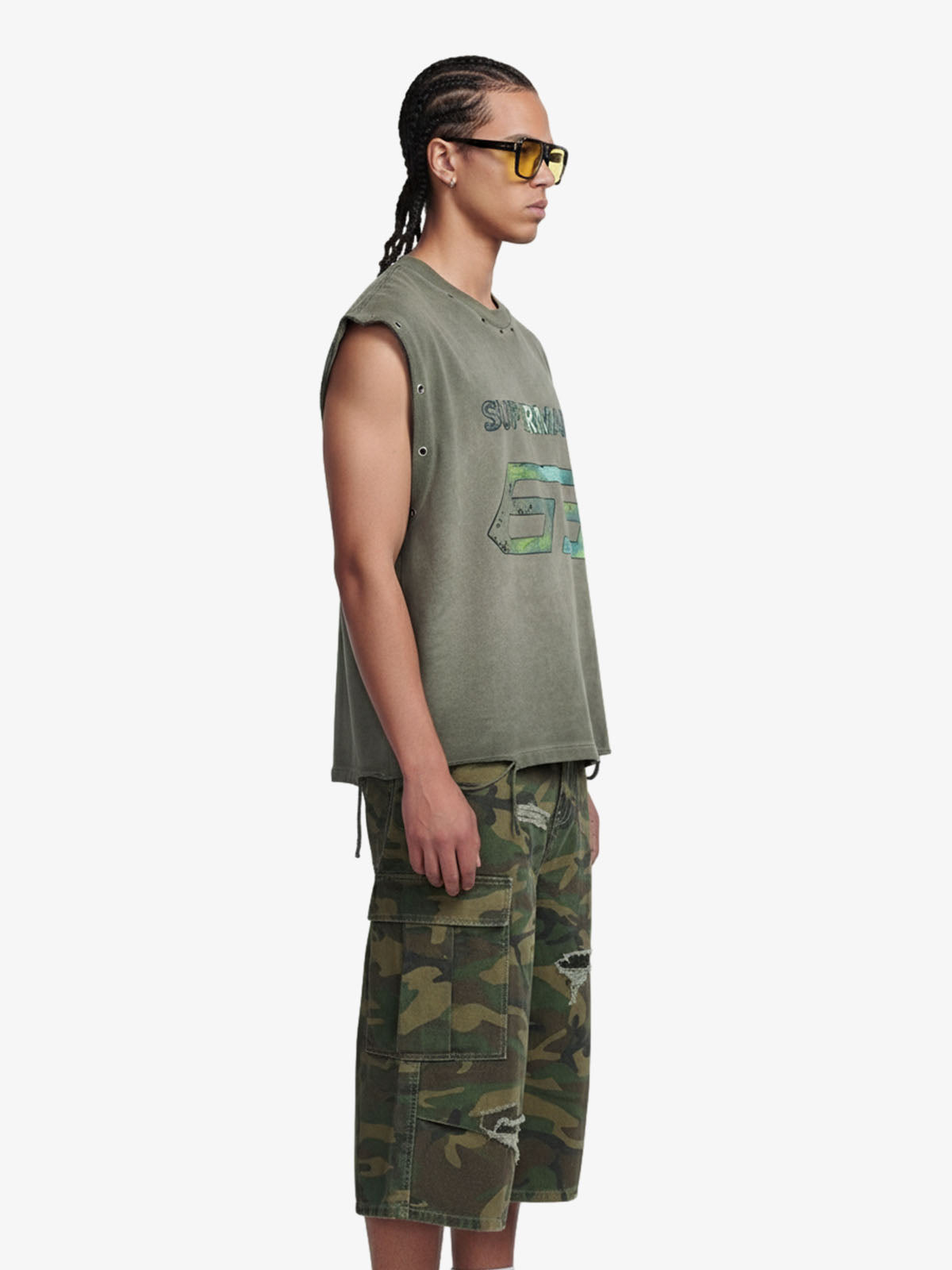 Vintage Washed 63 Graphic Sleeveless T-Shirt 