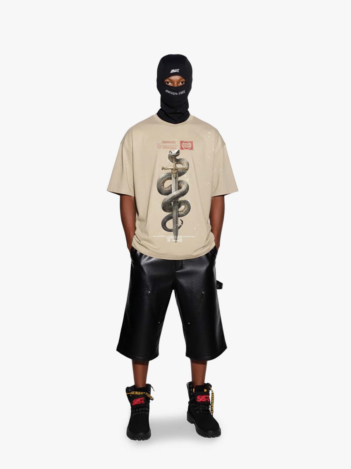 Snake and Sword Graphic T-Shirt 