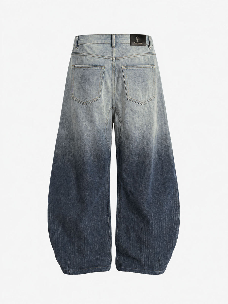 Vintage-Jeans mit Buchstaben