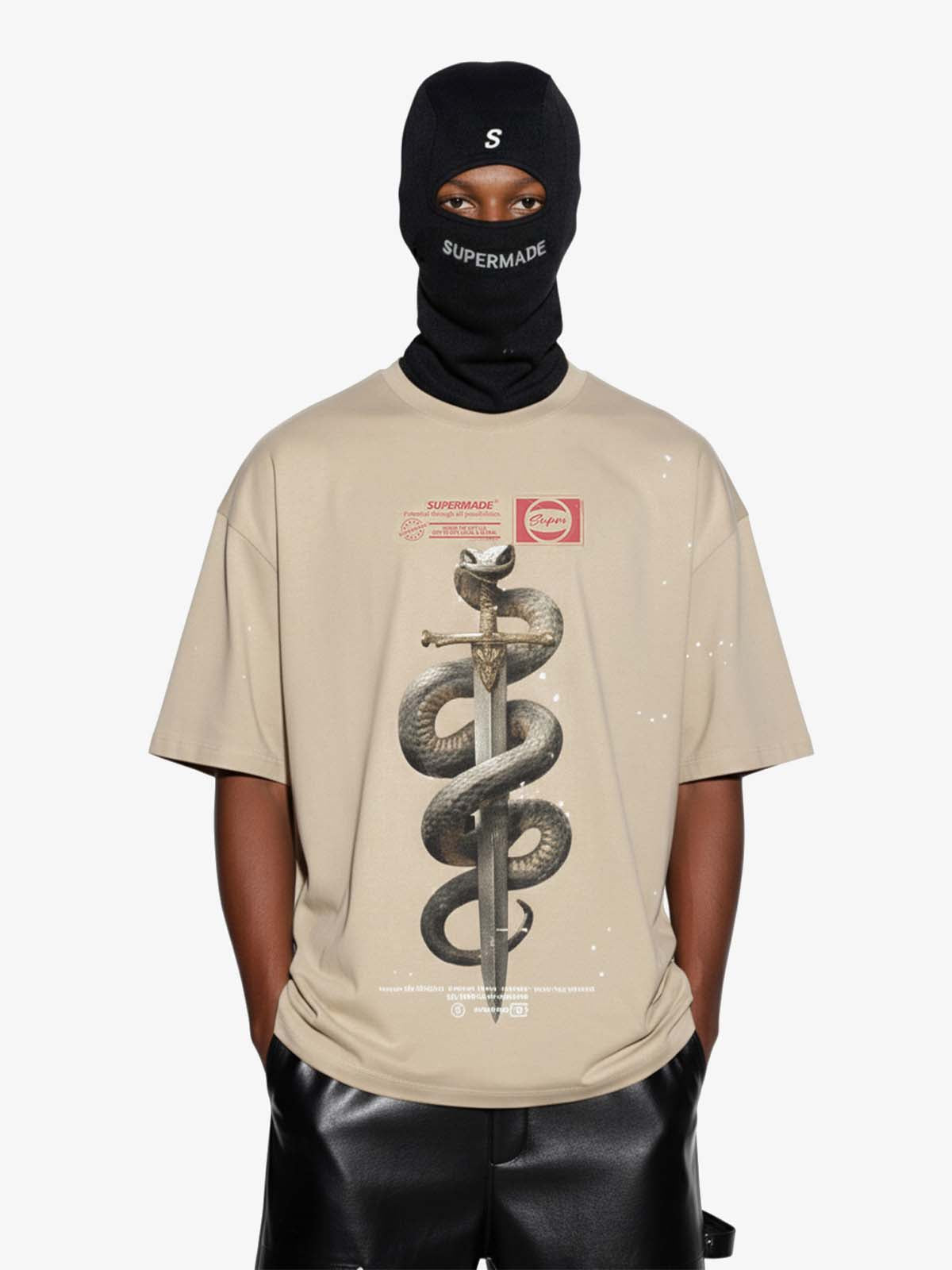 Snake and Sword Graphic T-Shirt 