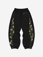 Camo Panel Graphic Track Pants