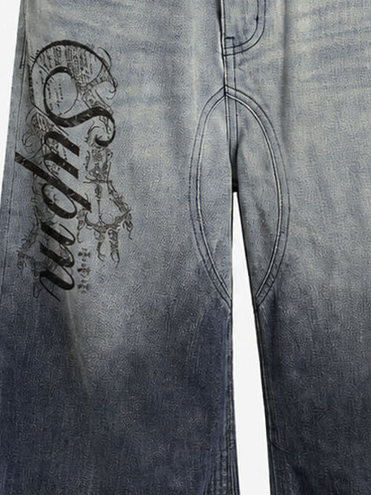 Vintage Letter Jeans