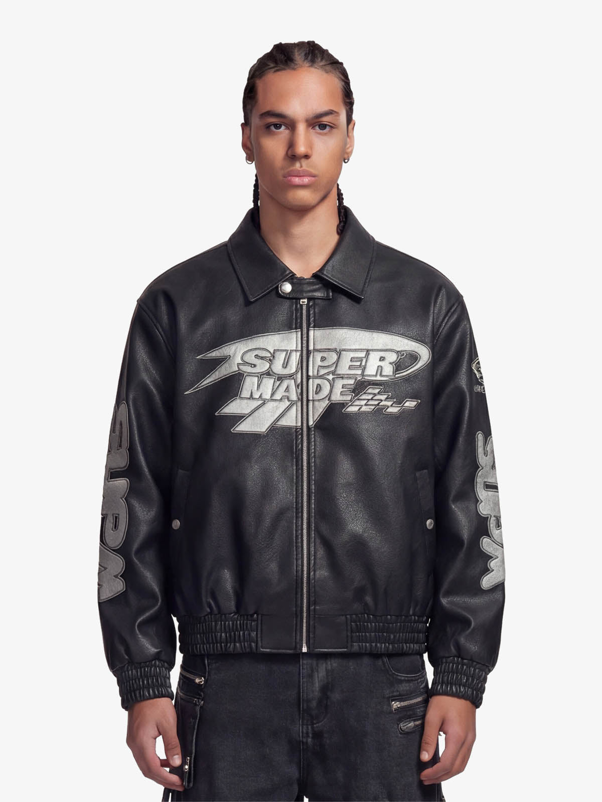 Faux Leather Vintage Street Air Jacket 1821
