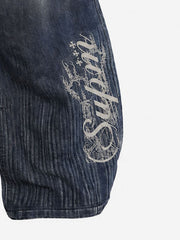 Vintage Letter Jeans