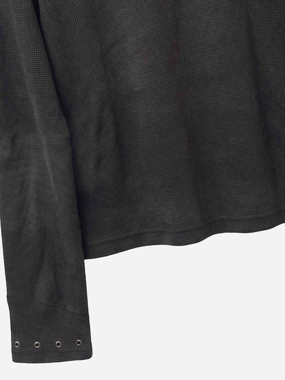 Camiseta de punto gofrado con detalles metálicos