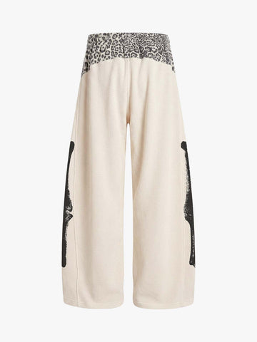 Skeleton Graphic Sleeveless Top and Pants Set - 2628 