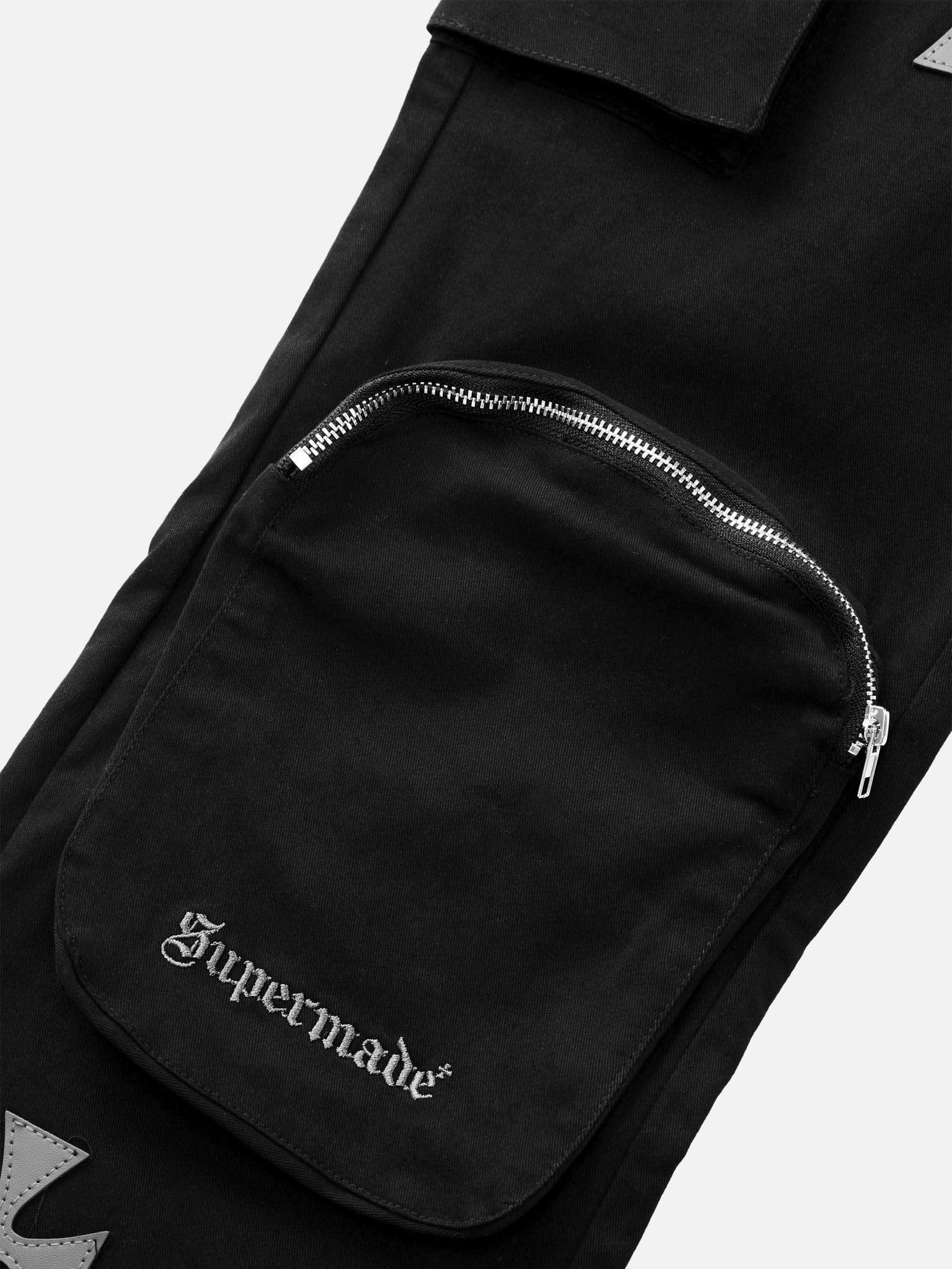 Thesupermade Creative Design Multi-Pocket Casual Pants