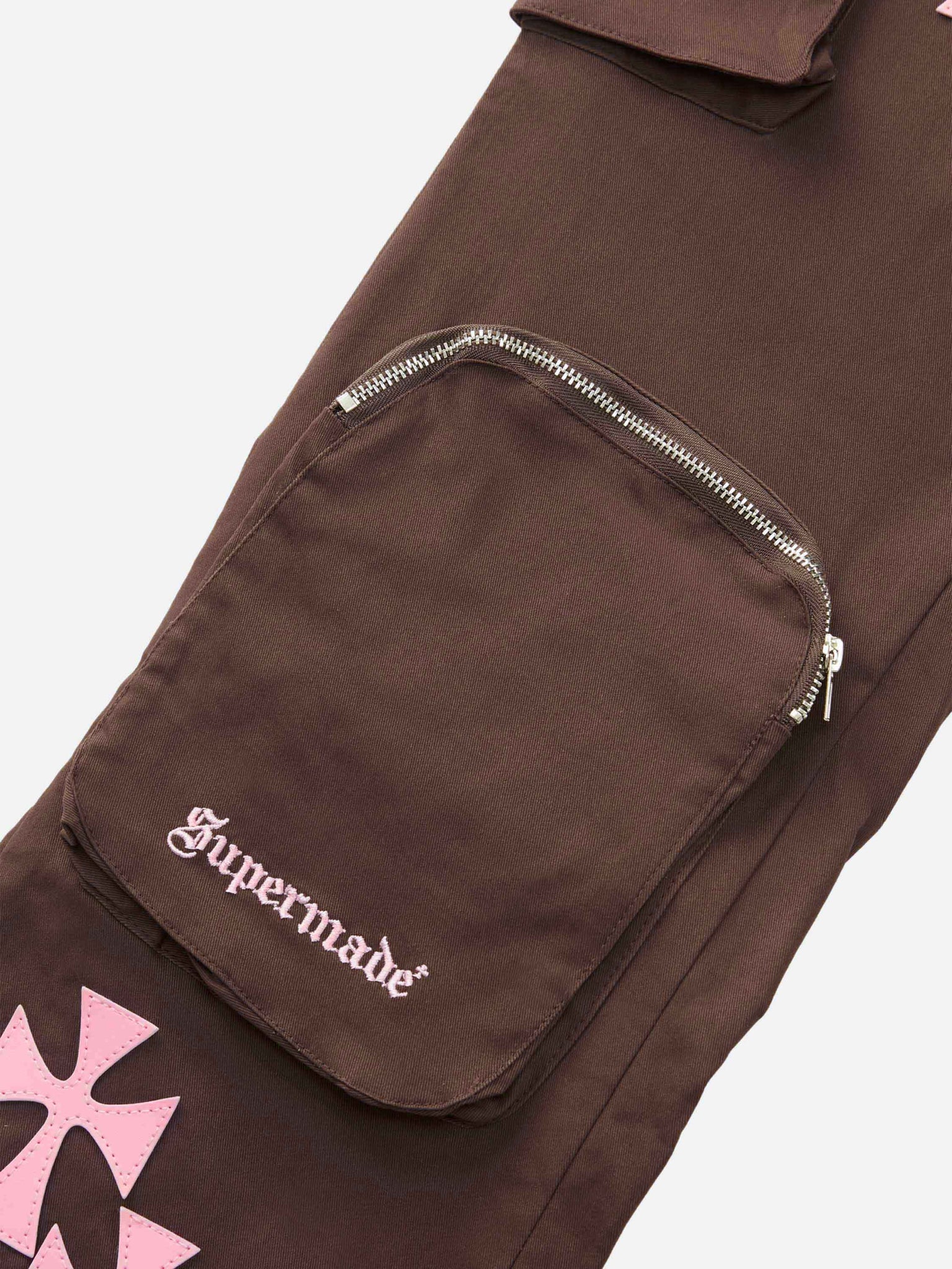 Thesupermade American Casual Versatile Multi-pocket Casual Pants - 1831