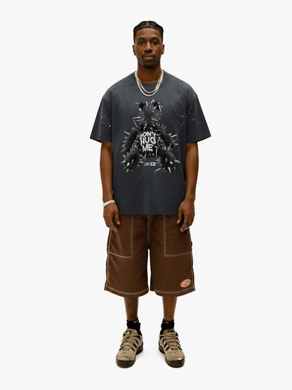 Spiked Bear Graphic T-Shirt 