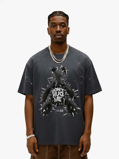 Spiked Bear Graphic T-Shirt 