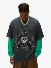 Spiked Bear Graphic T-Shirt 