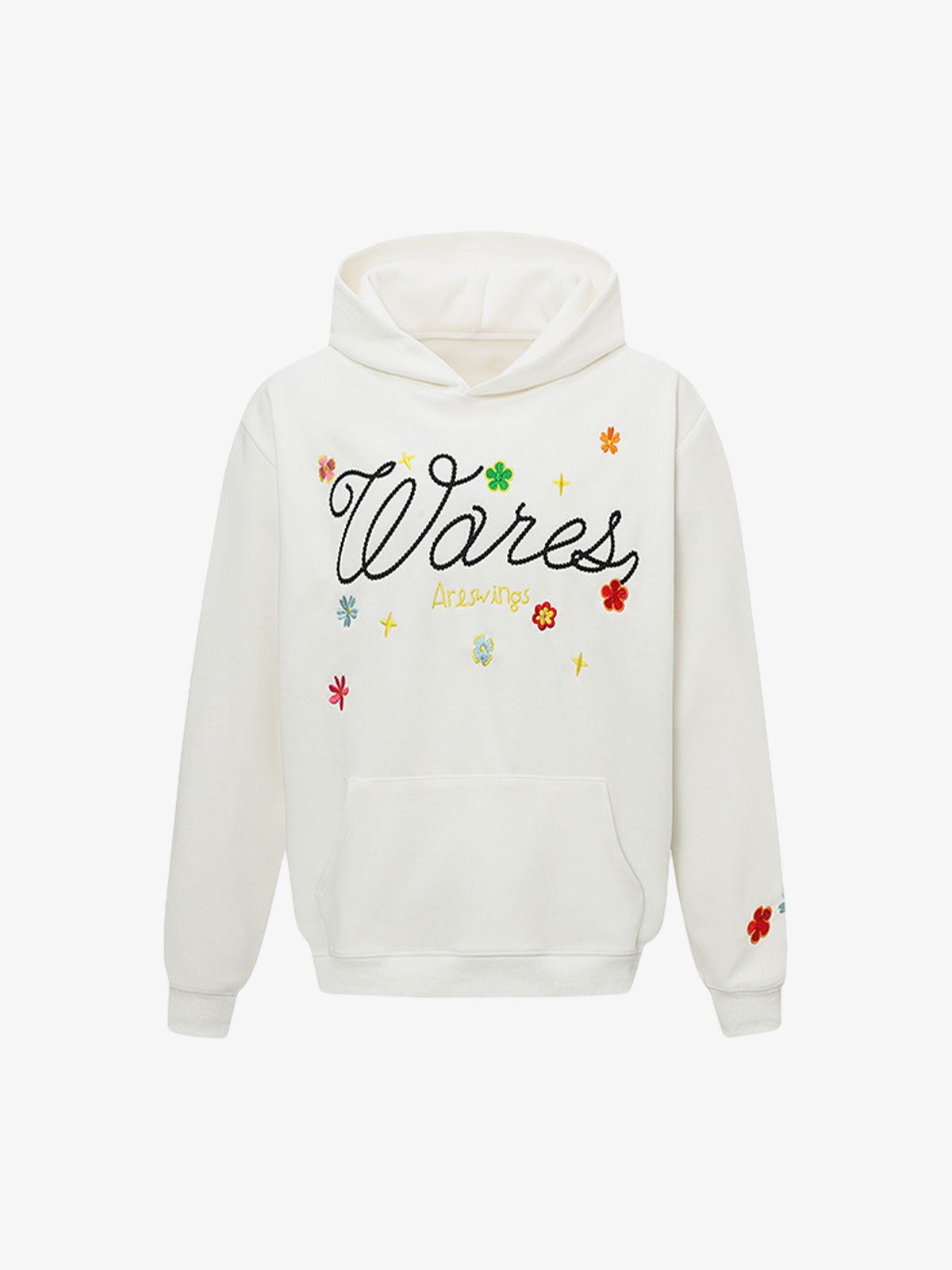 Embroidered Floral Hoodie for Casual Wear - Perfect for Spring and Fall 