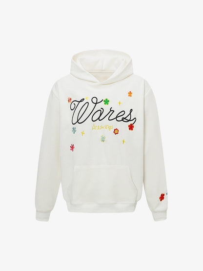 Embroidered Floral Hoodie for Casual Wear - Perfect for Spring and Fall 