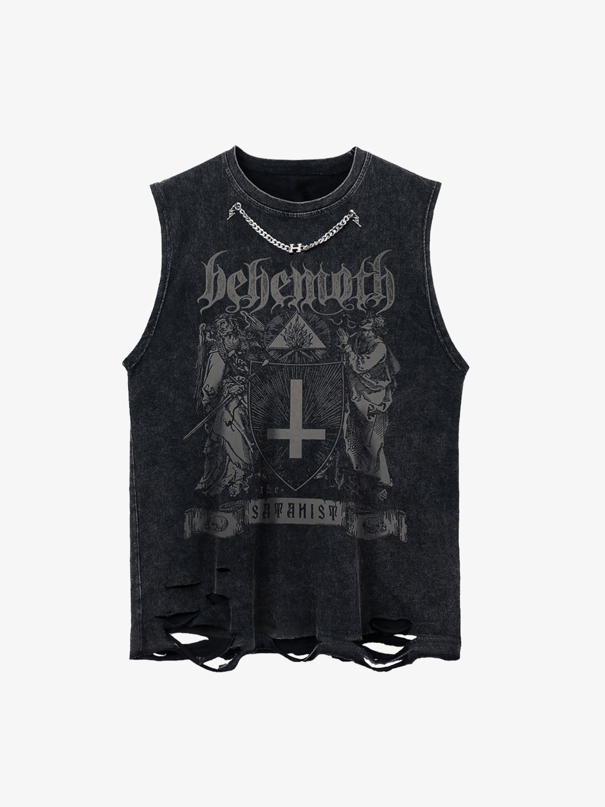 Thesupermade High Street Ripped Retro Hip-hop Vest 