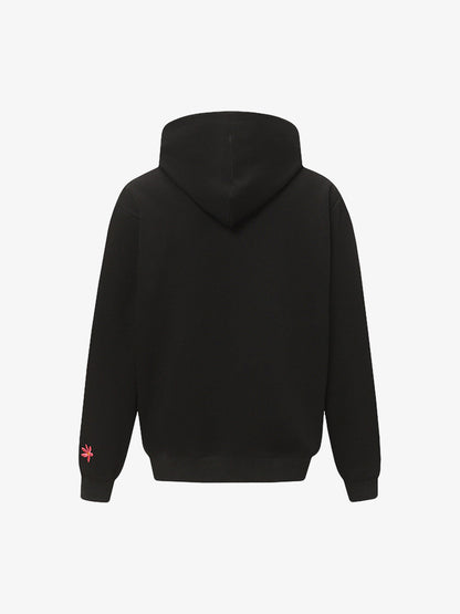 Embroidered Floral Hoodie for Casual Wear - Perfect for Spring and Fall 