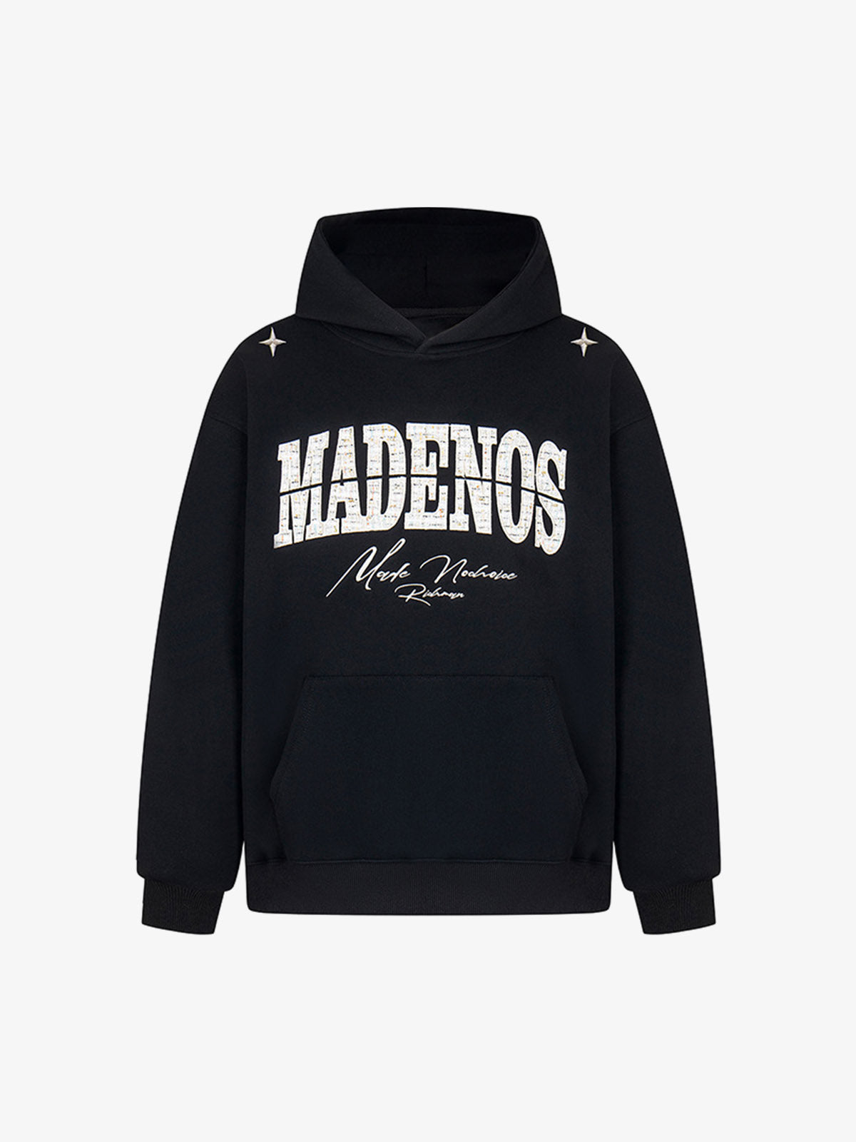 Stylish Hooded Sweatshirt with Embellished Lettering for Men and Women - Perfect for Casual Wear 