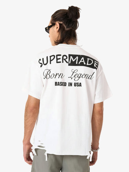 Retro Letter Lip Graphic T-Shirt 