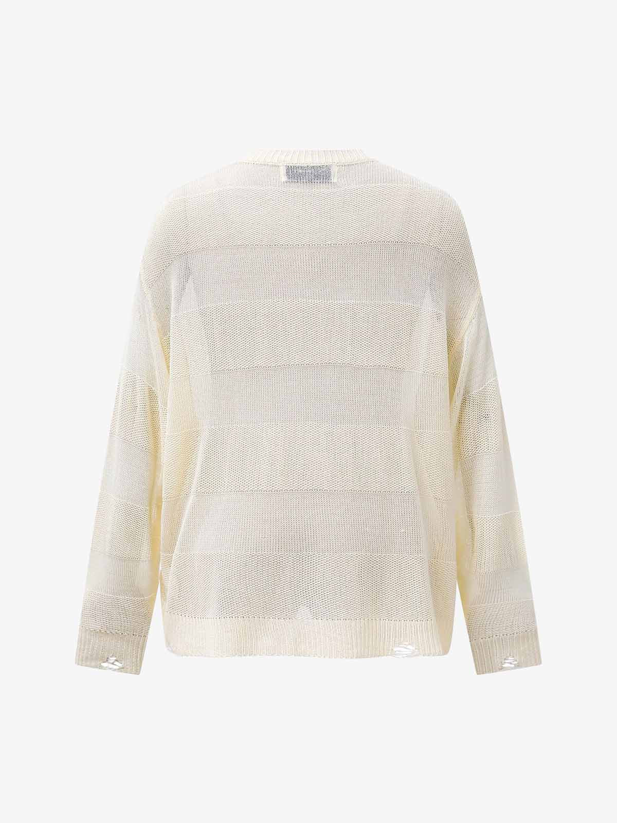 Vintage Hollow Hole Sweater 