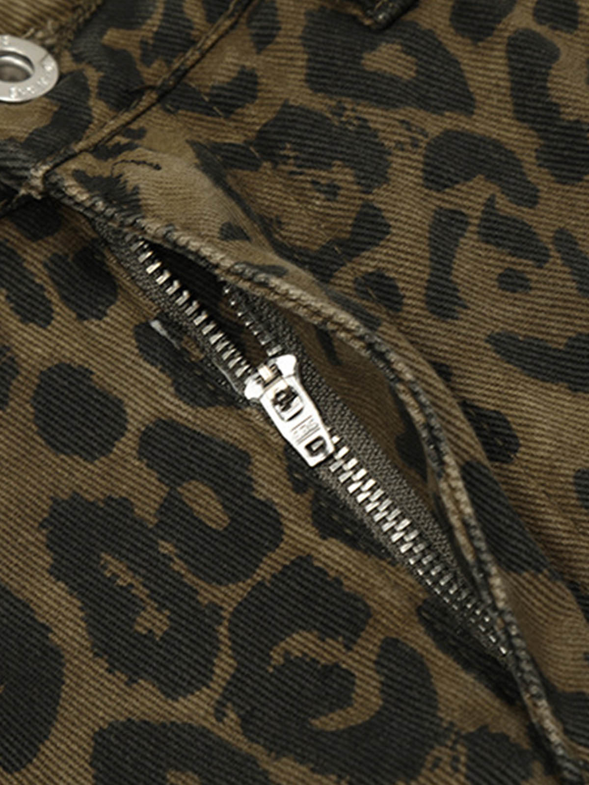 Leopard Print Cotton Wide Leg Shorts 