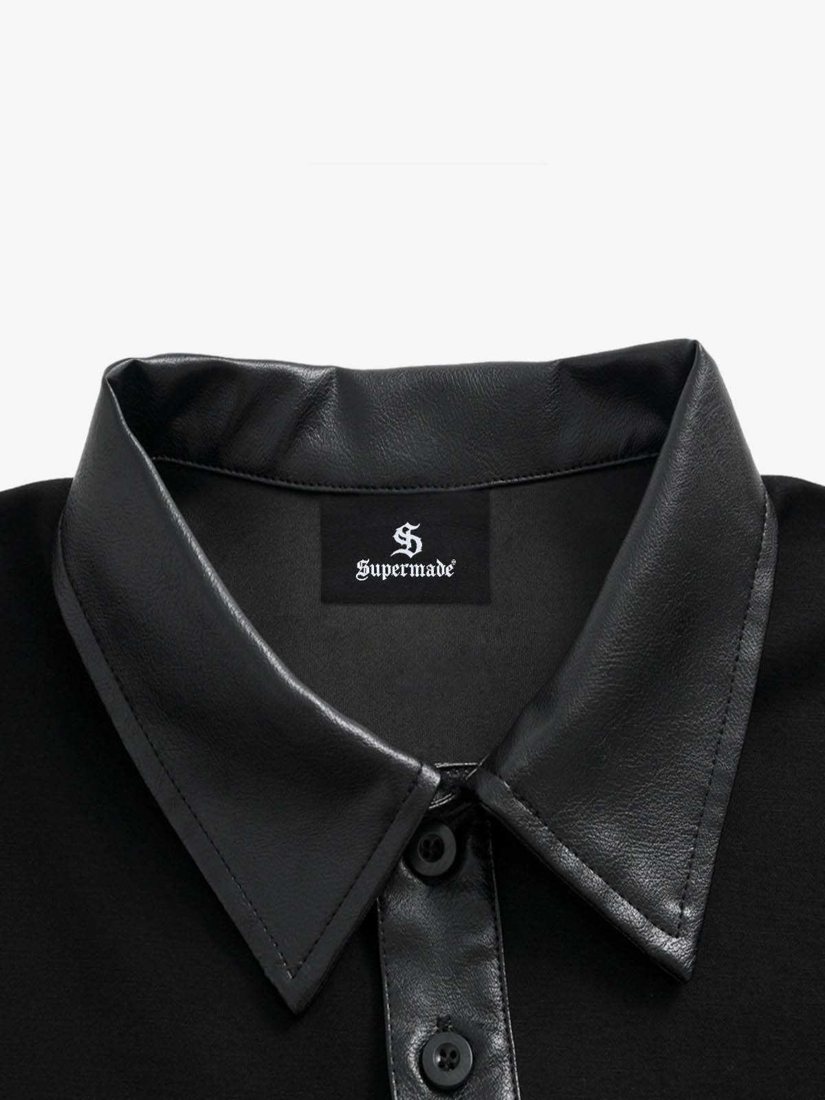 Motorcycle Style Lapel Polo Long Sleeve T-Shirt 
