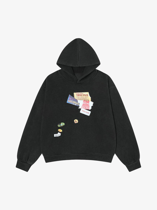 Stylish Hooded Sweatshirt with Unique Patch Design for Everyday Wear 