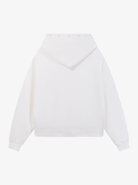 Stylish Embroidered Hoodie with Zip-Up Design for Men and Women - Perfect for Casual Wear 