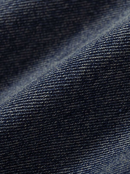 Camouflage Patchwork Workwear Straight Jeans 