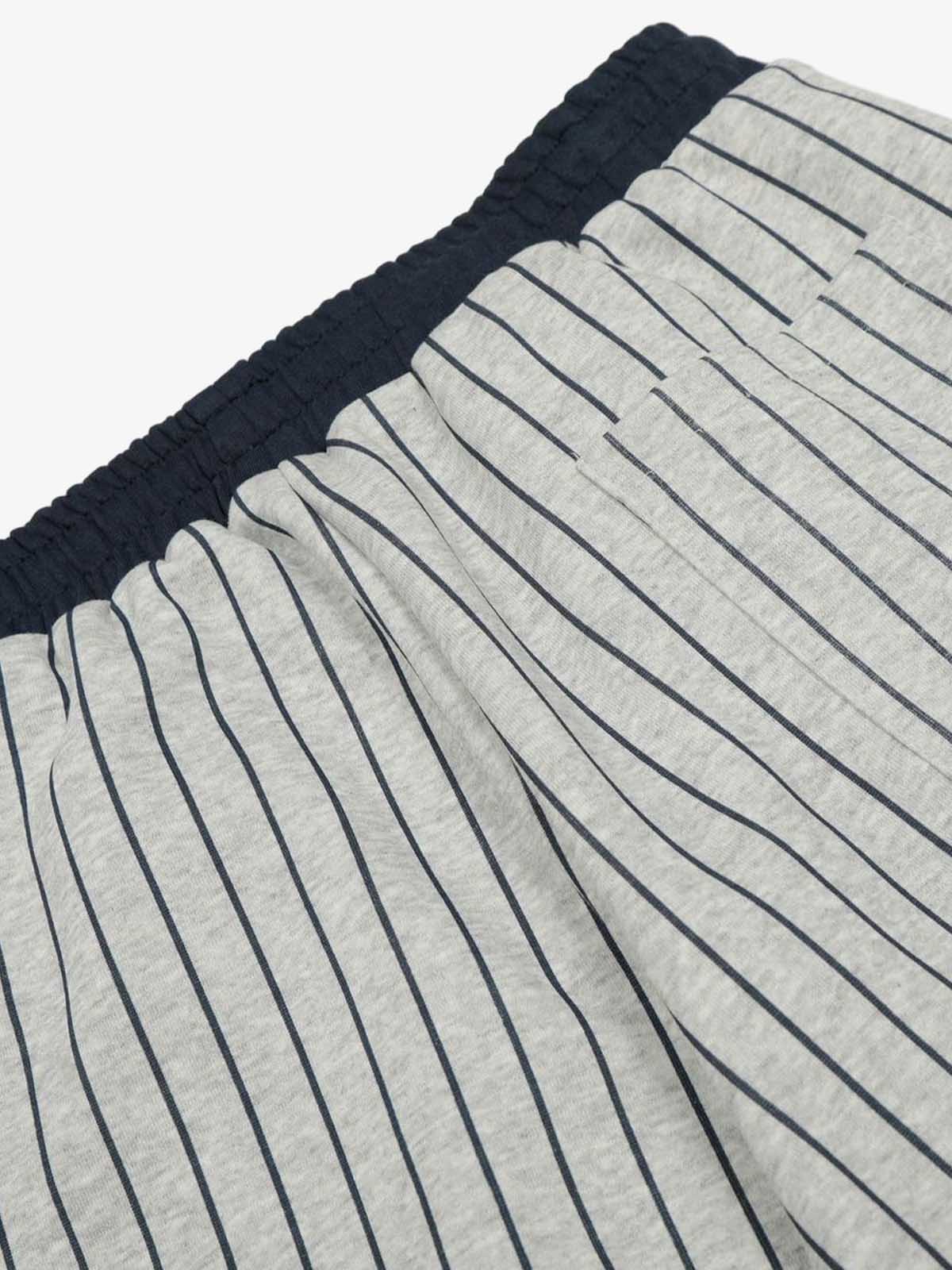 Striped Wide-Leg Lounge Pants with Adjustable Waistband 