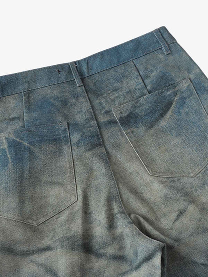 High Street RO Heavy Washed Flared Jeans 