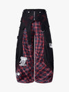 Deconstructed Cyber-Grunge Patchwork Denim Jeans