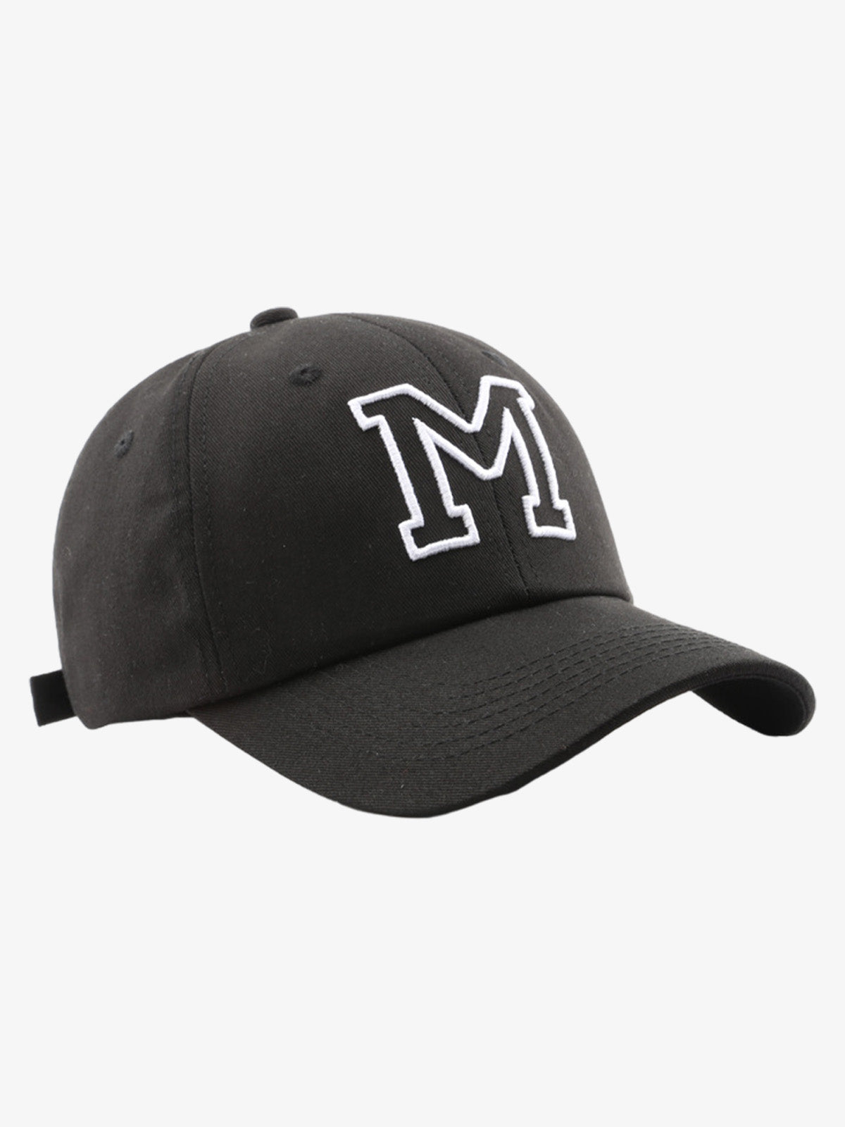 Retro Hollow M Letter Embroidered Baseball Cap 