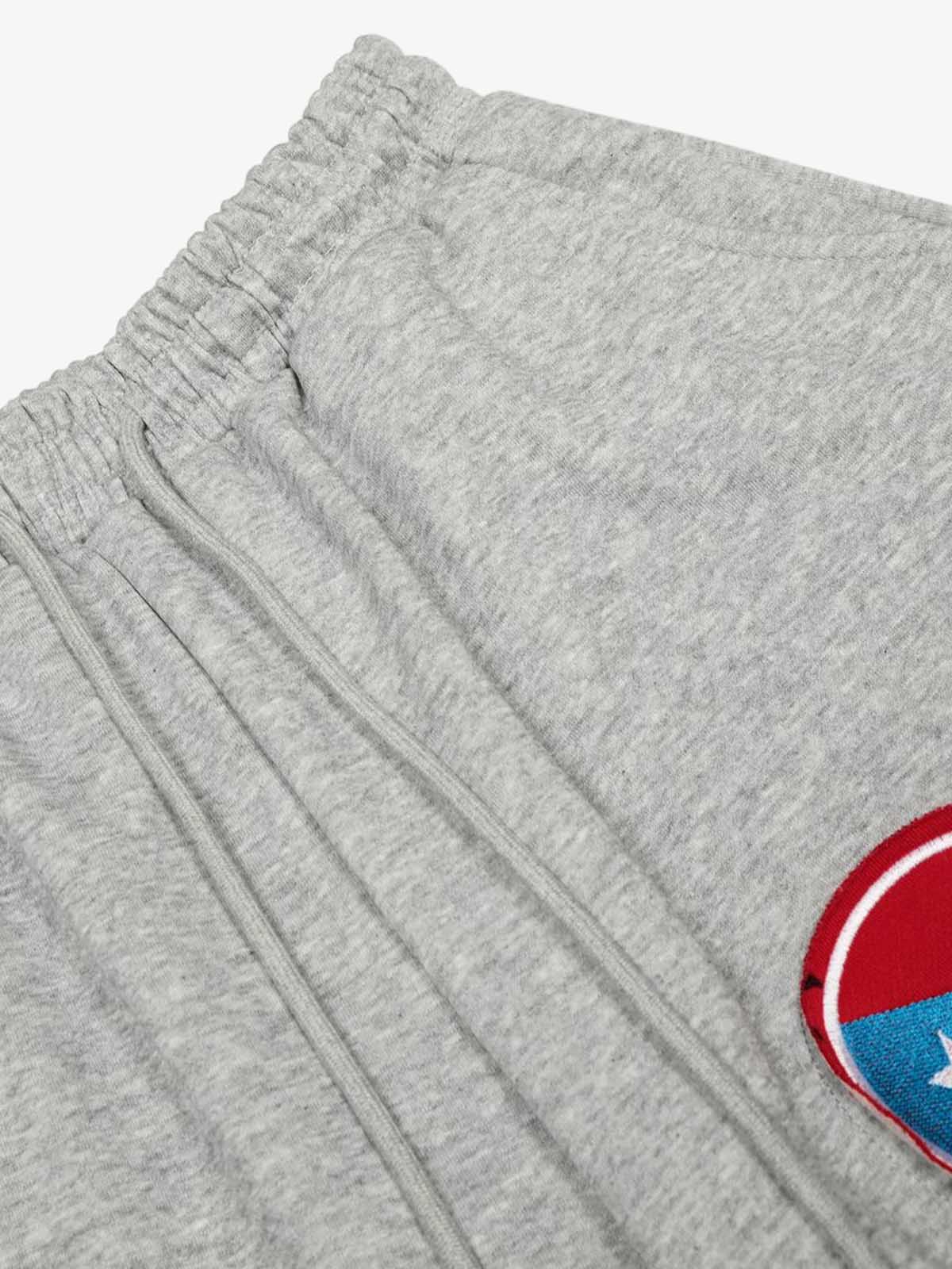 Hip-Hop Patch Embroidered Wide-Leg Sweatpants 