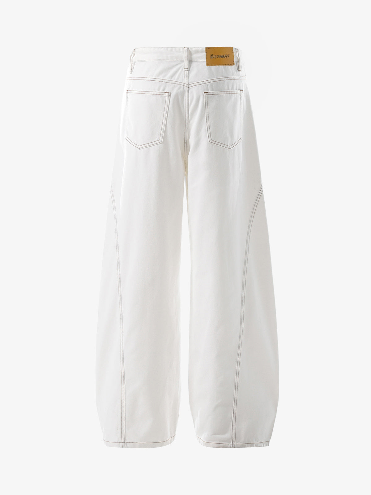 Reverse-Stitched Multi-Button Jeans 