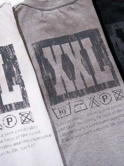 Street Dirty Dyed Washed Long-Sleeved T-Shirt 
