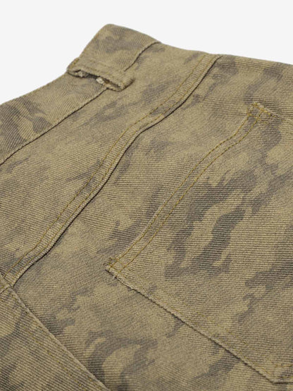 Camouflage Cargo RO Machete Wide-Leg Pants 