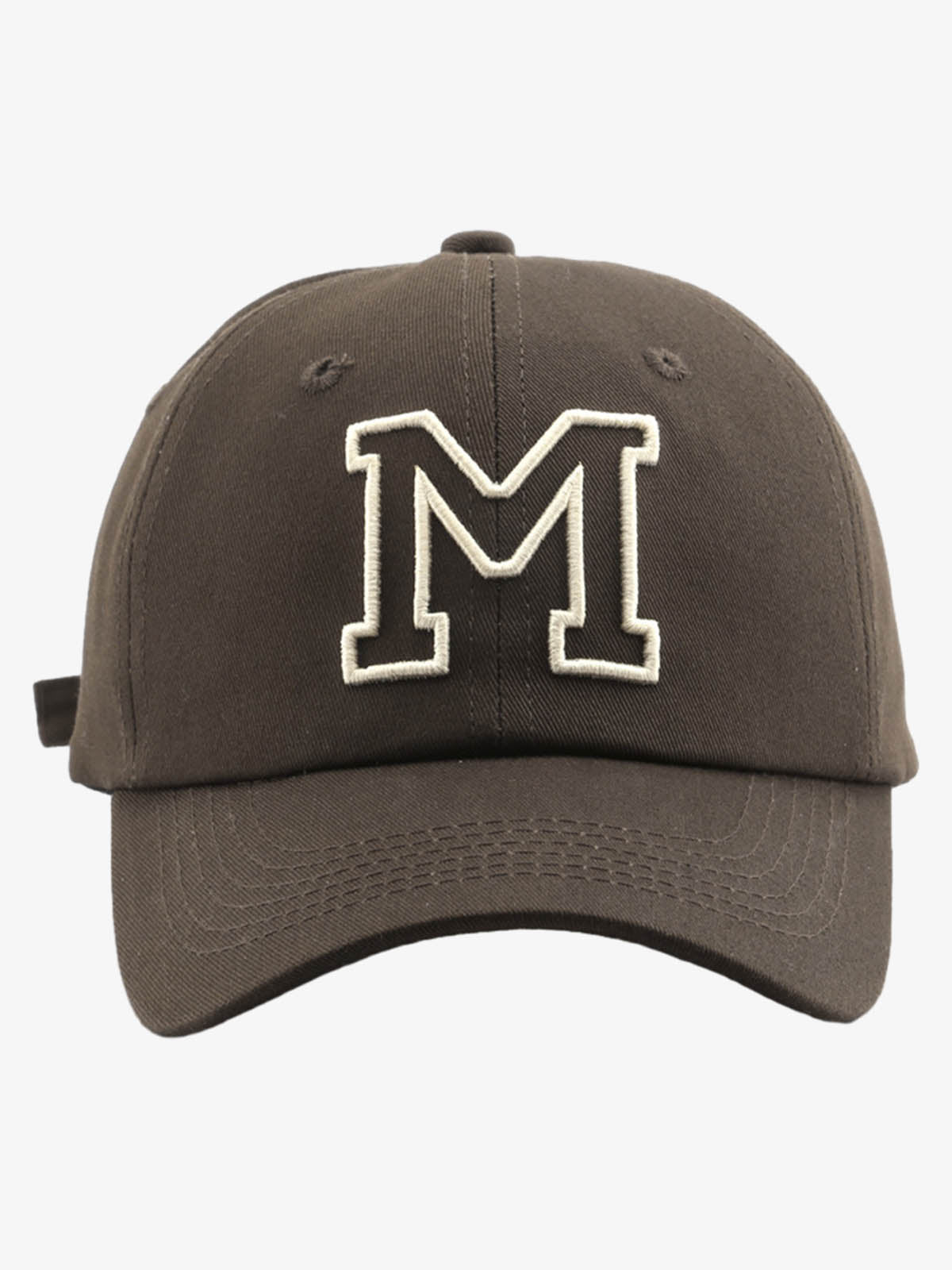 Retro Hollow M Letter Embroidered Baseball Cap 