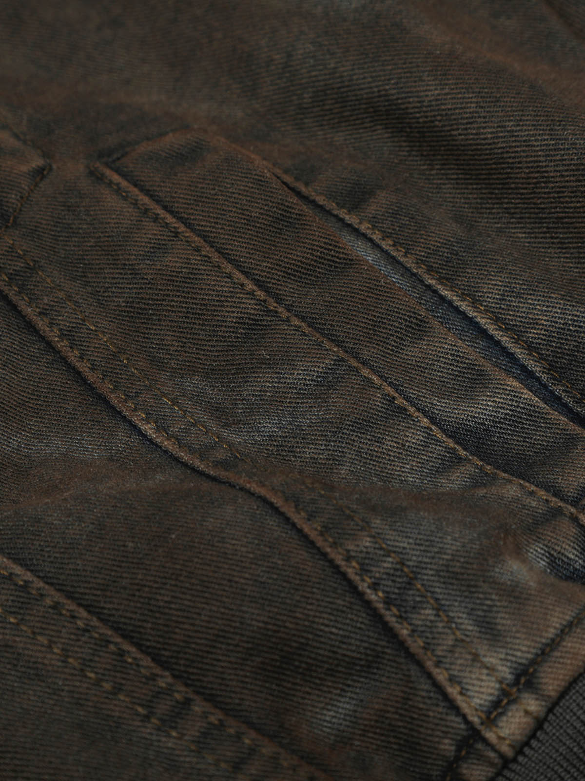 Retro Wasteland Dirty Dyed Denim Jacket 