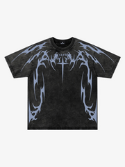 Cross Thorn Graphic Distressed Tee