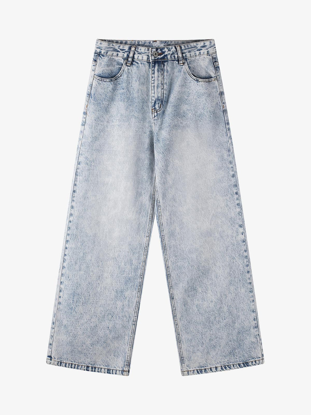 Angel Wing Print Bggy Jeans