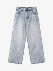 Angel Wing Print Bggy Jeans