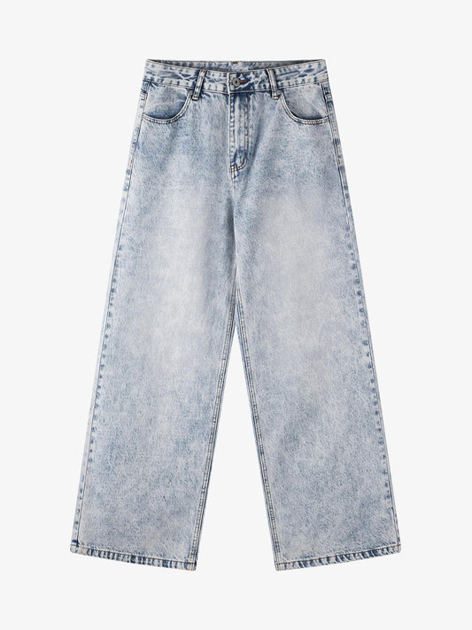 Angel Wing Print Bggy Jeans