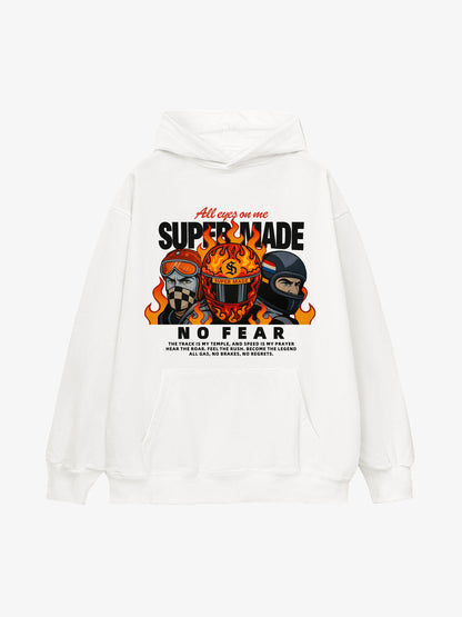 Supermade Cyber Hot-blooded Motorcycle Hooded Sweatshirt 