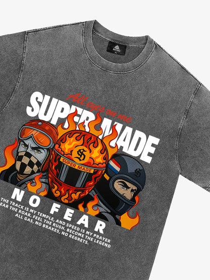 Motorcycle racing graphic T-shirt 